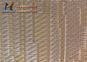 Best Plain Weave Glass Wire Mesh Dividers 3m Decorative Copper wholesale