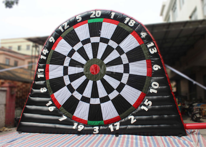 Best Giant Inflatable Soccer Dart Board CE / UL Air Blower For Outdoor Play wholesale
