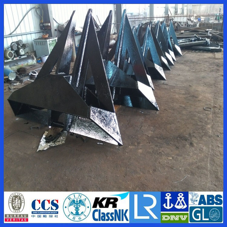 Offshore China Manufacturer 3T Delta Flipper Anchor With DNV ABS CCS BV NK Class for sale
