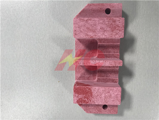 Red GPO3 machined parts have high tolerance，upgm203 CNC machining parts