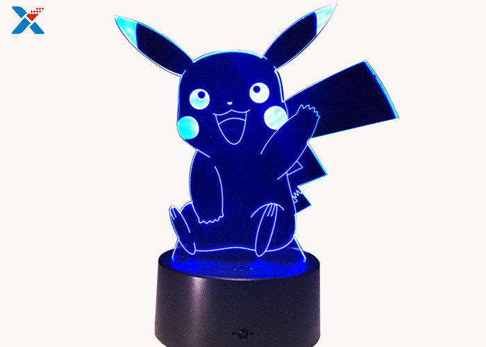 Best Colorful Acrylic Light Guide Panel 3D Light Guide Night Light Pikachu PokéMon wholesale