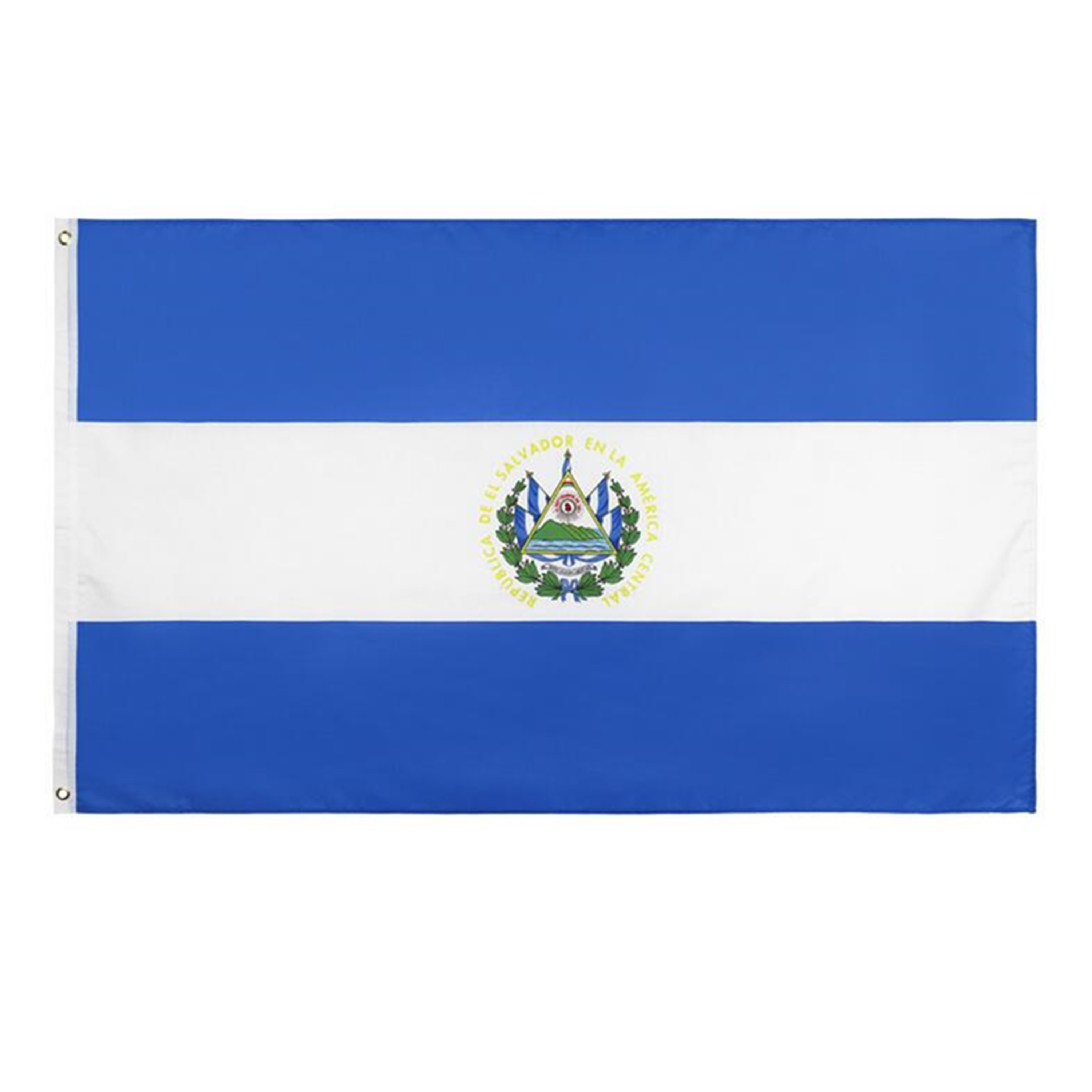 Buy cheap El Salvador 100D Polyester North Custom Country Flag 90g 3x5ft from wholesalers