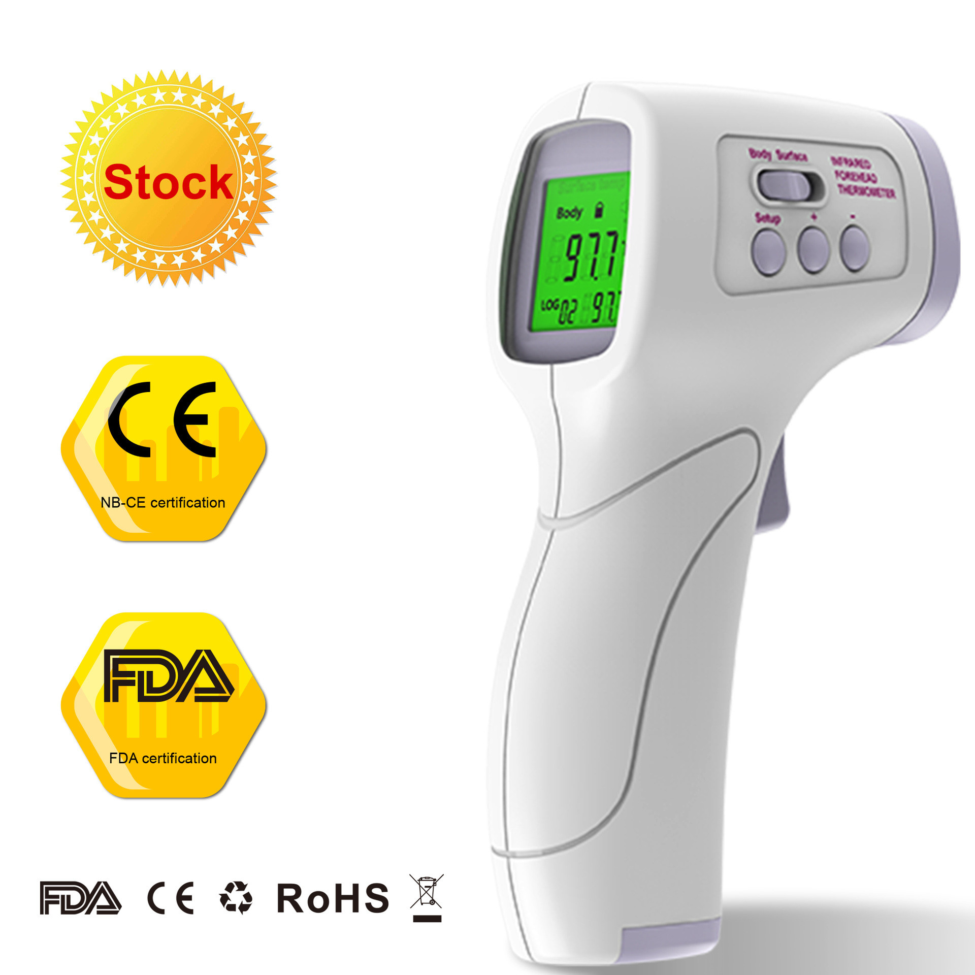 Best Digital Infrared Contactless Infrared Thermometer For Body And Surface wholesale