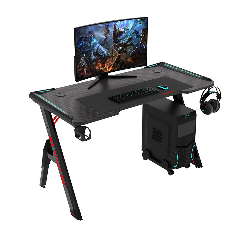 Gaming Desk Pc Desk Home Office Desk With LED Light Factory Direct New Model Premium Gaming table