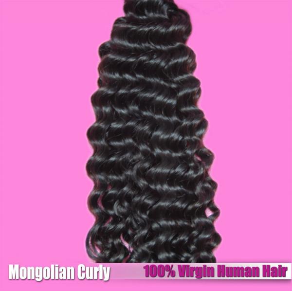 Brazilian/Mongolian Curly Virgin Hair,Deep Curly,Kinky Curly Virgin Human Hair Weave,12-30inches Free Shipping