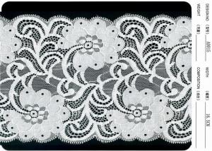 China Cotton Spandex Nylon Knitted Fabric Eyelash Lace for Wedding Dress on sale