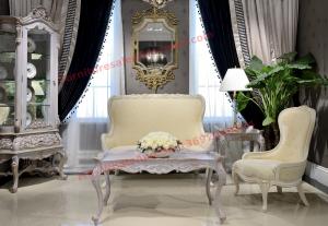 Best Nice Design for Neoclassical Leisure Sofa set by Wooden Carving Frame and Fabric wholesale