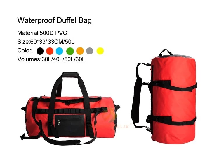 Best Waterproof Foldable Duffle Bag Customized Color Open Size 42 * 35 * 17CM wholesale
