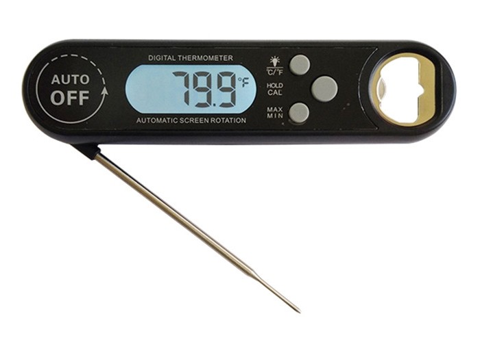 Best Auto Rotation Screen Bbq Temperature Thermometer , Digital Food Probe Thermometer wholesale