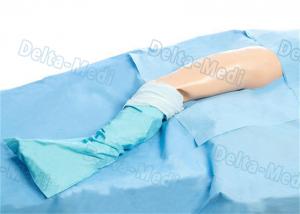 Surgical Hip Drape Packs , Orthopedic Hip Set Standard U Split Drape with Stockinette / Legging