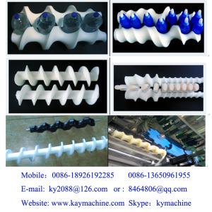 Best plastics worm screws Worm screws able to divide onto two lines shaped containers. Screws able to rotate big cluster pack wholesale