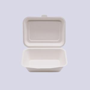 Best Sugarcane pulp paper packaging burger box container wholesale