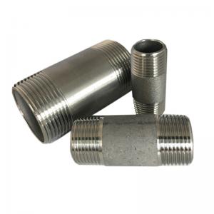 Best Long Barrel Welded Carbon Steel Nipples With NPT Threaded End wholesale