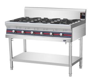 Best Floor Type 40KW Commercial Gas Cooking Stove 4-8 Burner wholesale