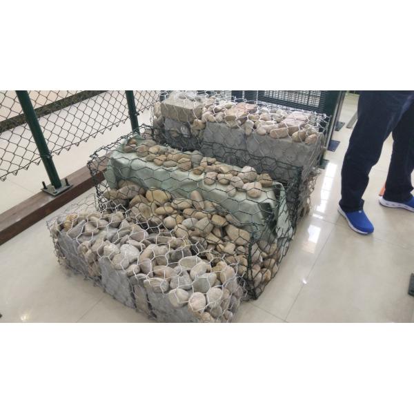 Woven Mesh 1m Tall Hexagonal Gabion Basket For River Bank Protection