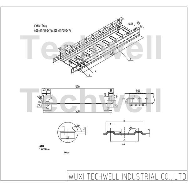 Auto Size Changing Cable Tray Profile Making Machine / Cable Tray Manufacturing Machine