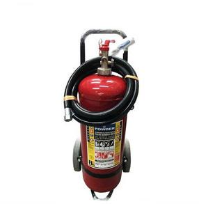 Industrial Wheeled Fire Extinguisher , 30Kg Portable Dry Powder Fire Extinguisher