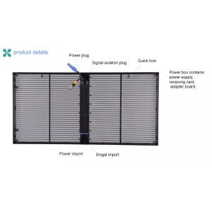 Best Digital Transparent Led Window Display Wall Advertisement P3.9mm 35KG Pieces wholesale