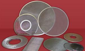 Woven Type Tubular Wire Mesh Filters Rimmed Screen Packs Circular Tensioned Screens