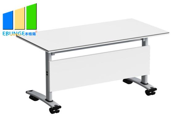 Cheap Modern Office Room Simple Design Mobile Folding Training Tables With Metal Frame for sale