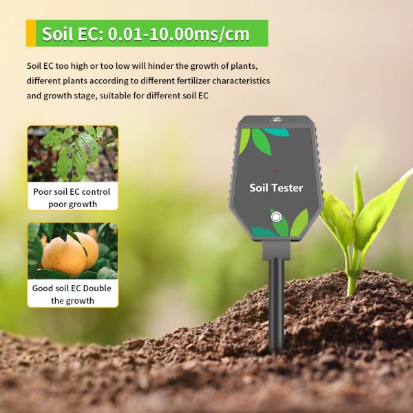 High Precision 8 In 1 Digital Moisture Meter Soil Smart Bluetooth