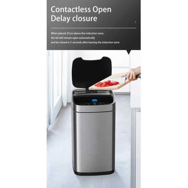 Living Room High-end Light Luxury Modern Induction Toilet with Cover Simple Smart Household Trash Can