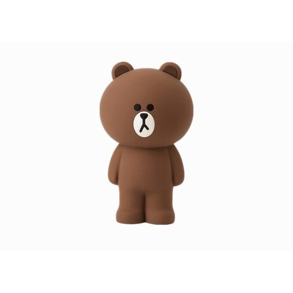 Brown Bear Silicone Pencil Case Stationery Stereo Creative Pen Box With Logo Customized