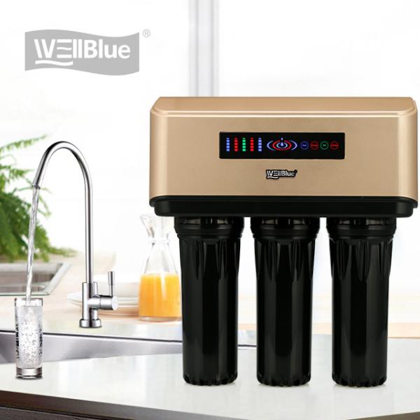 Cheap Whole House Water Purification Systems / RO Filter Machine 75GPD Capacity for sale
