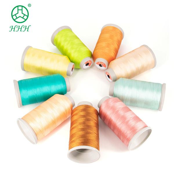 Cheap Polyester 50/3 Cotton 250 Yard Sewing Yarn Making Machine Thread 3Cord White 1000M Cone for sale