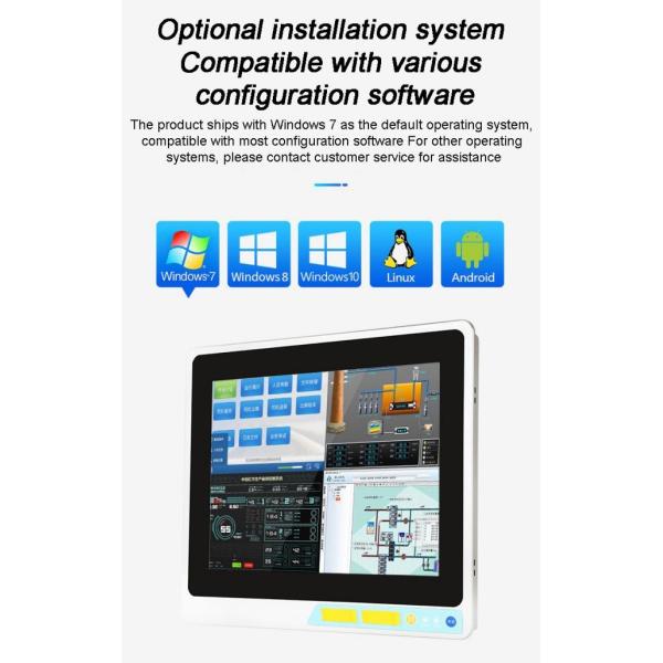 15 inch Industrial Capacitive Touch Embedded Screens High Brightness Display Wide Temperature Range Computer
