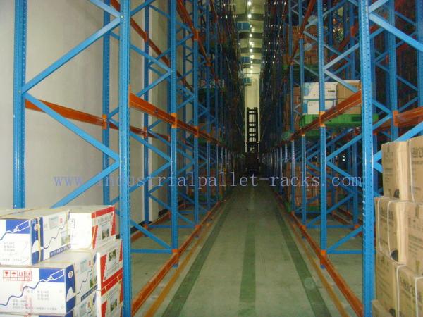 Cheap Customized Very Narrow Aisle Racking , Operation Space Warehouse Racking Systems for sale