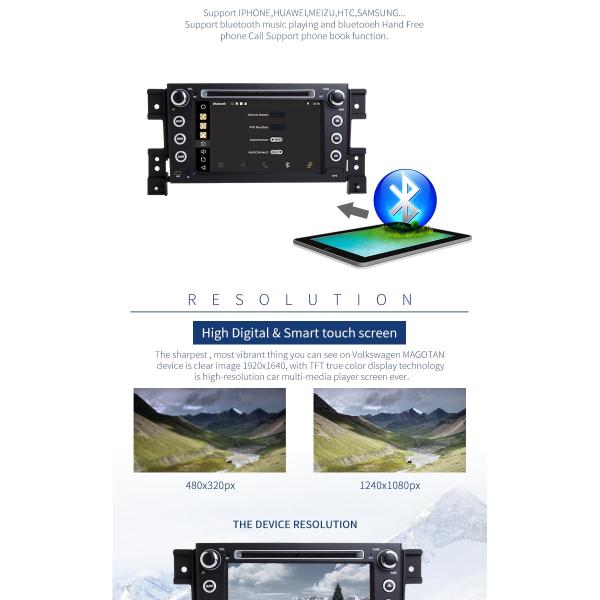 MP3 MP4 USB SD GPS SUZUKI Car DVD Player Double Din Head Unit Support TPMS