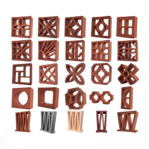 China 200mm Decorative Terracotta Bricks Exterior Hollow Clay Brick Abrasion Proof on sale