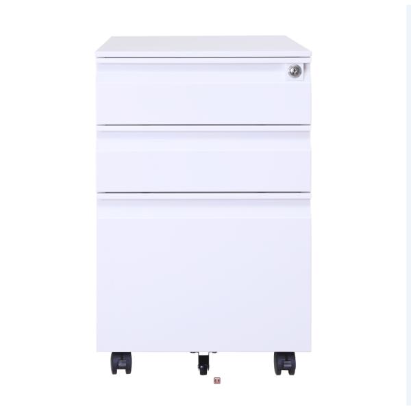Three Drawers Cold Rolled Mobile Pedestal Filing Cabinets