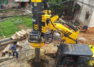 Engine Excavator Pile Driver Attachment 50kNm Bore Pile Deep Well Drilling Machine