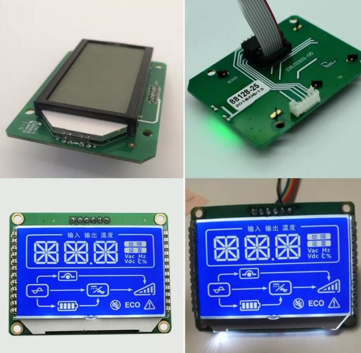 Led Backlight COB Monochrome Monochrome Segment Lcd Display Module