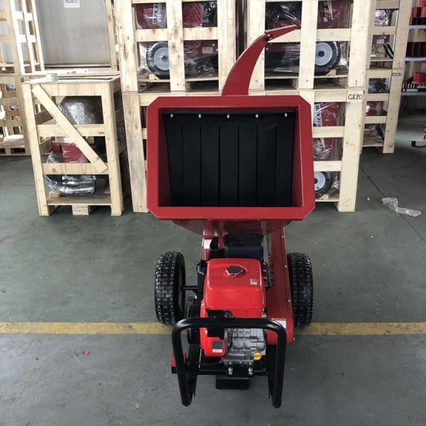 High Efficiency Gasoline 15HP Wood Chipper Shredder Machine With Hand Start