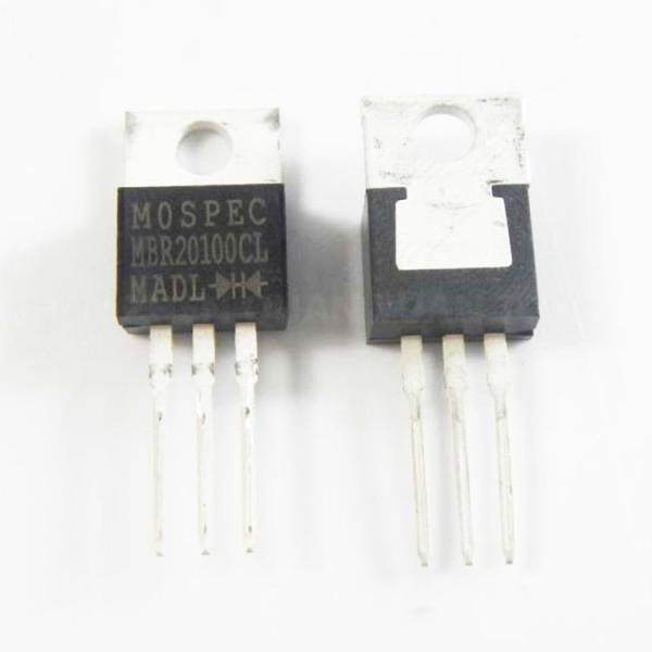 Cheap Transistor MBR20100CT Transistor MBR20100 MBR20100CTL Diode Array 1 Pair Common Cathode Schottky Rectifier 100V TO-220 for sale