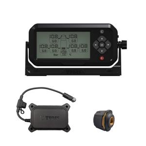 China Toggle Switches TPMS Solutions RS232 Signal LCD Display Truck TPMS For 2-22 Wheeels on sale