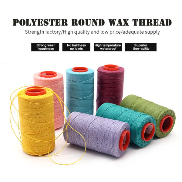 210D/3 Yarn Count Sewing Stitching Waxed Thread Cord Leather with OEM ODM Accpet