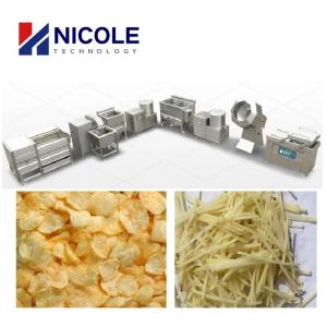 China Fully Automatic Small Scale Potato Chips Making Machine Industrial 220V - 440V on sale