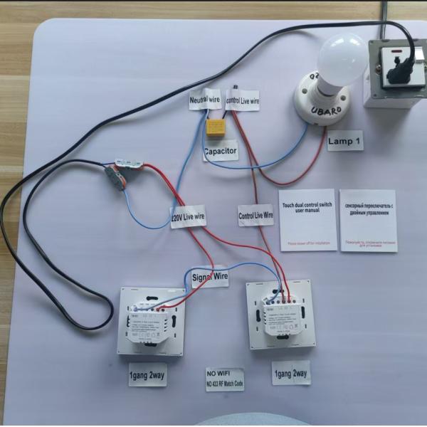 UBARO EU UK Dual Light Switch