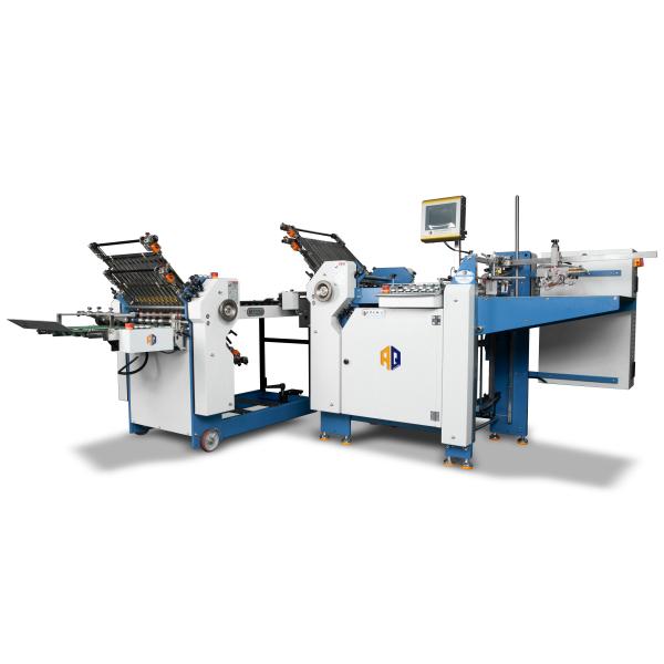 Cheap Automatic Cross Fold Paper Folding Machine PLC Manual Paper Folder for sale