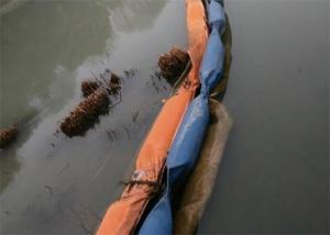 Best Anti Aging Spill Containment Barriers , Oil Spill Boom Good Oil Retaining Status wholesale