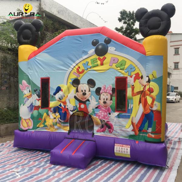Cheap Minnie Mouse Inflatable Bounce House Inflatable Mickey Jumping Castle For Kids Park for sale