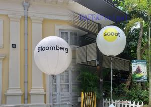 Best Event Decoration Moon Inflatable Balloon Light 2000W Printing Options Amusement 160cm wholesale