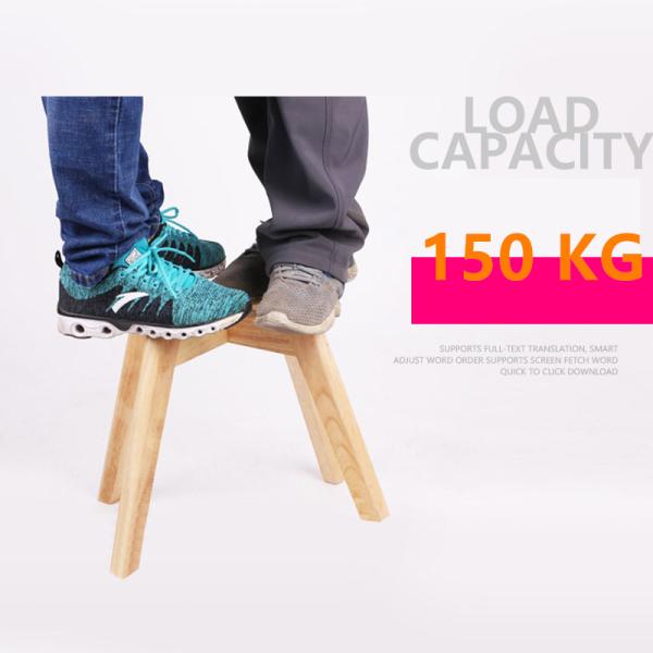Natural Solid Wood Legs PP Plastic Dining Room Chairs With Cushioned Pad