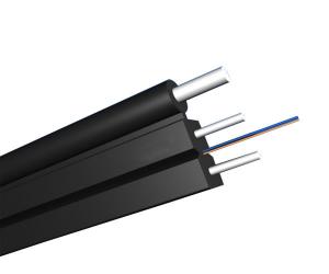 2 Core Fiber Optic Patch Cord Single Mode , FTTH Fiber Optic Drop Cable