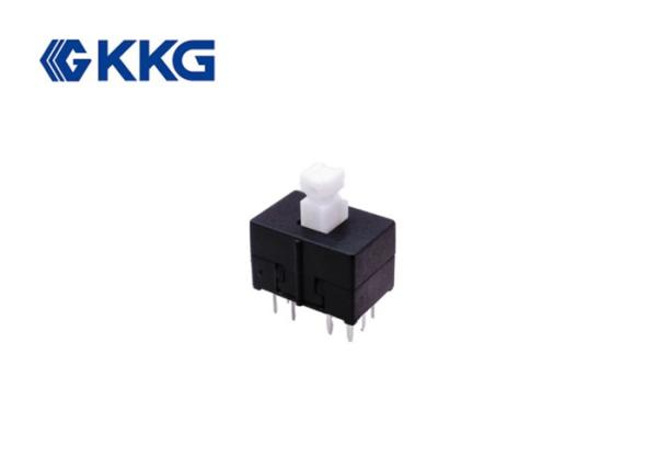 Cheap 30V Miniature Momentary Push Button Switch , 12 Pin Push Button Switch for sale