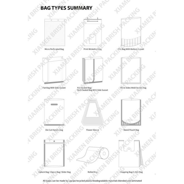Durable Reusable Plastic Bread Bags Printed Odorless